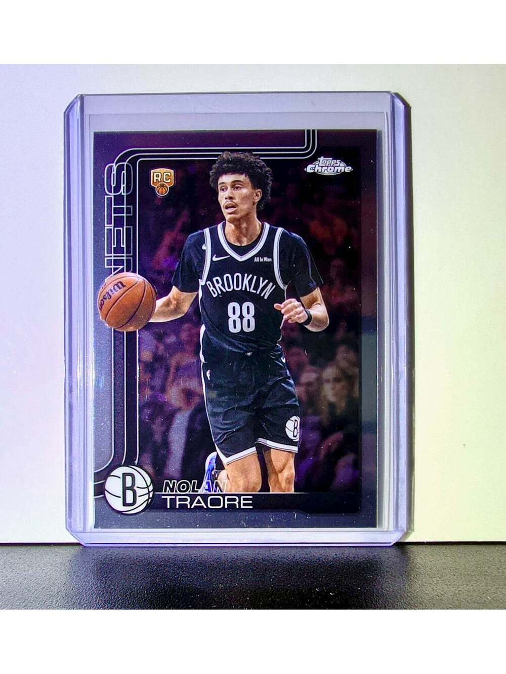 Danny Wolf Rookie 2025-26 NBA Topps Chrome Update #169 Basketball Card Nets